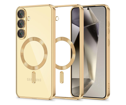 Etui do telefonów Tech-Protect Magflex Magsafe do Samsung Galaxy S25+ Shiny Gold